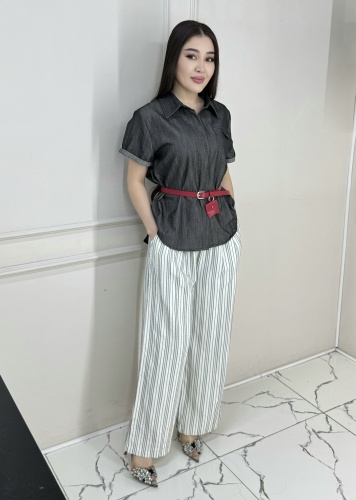 Костюм повседневный Swan fashion серый