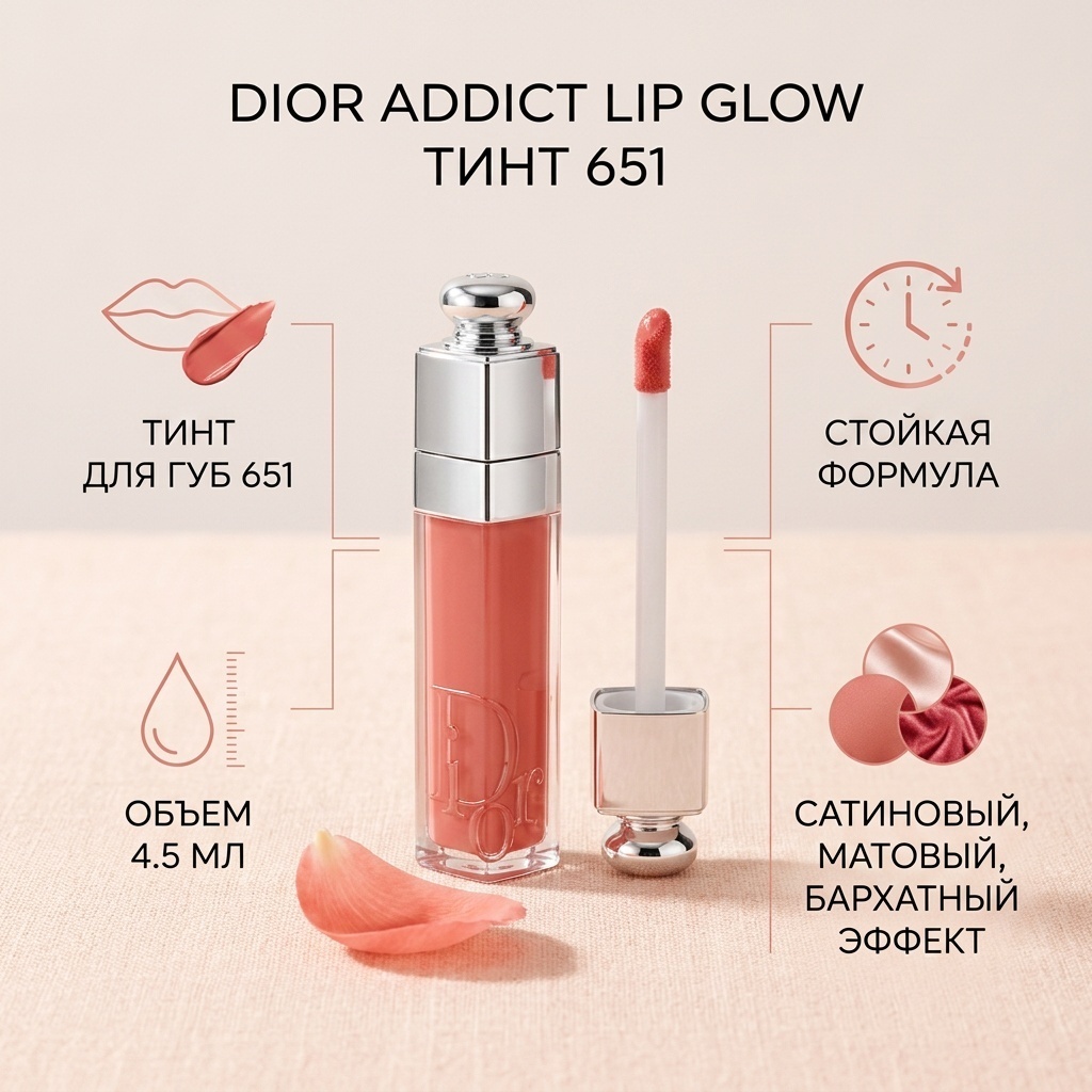 Dior Addict Lip Glow тинт тинт для губ 651