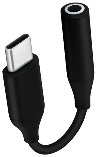 Переходник SAFFI USB TypeC (M), 3.5 мм jack (F), 0.1 м, SK-007 черный
