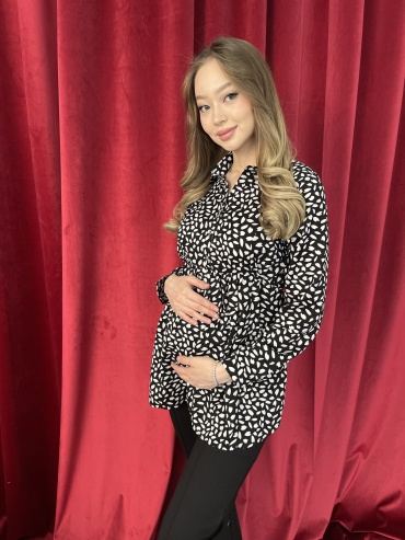 Блузка Happy mom черный
