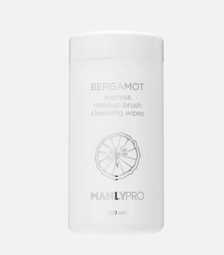 MANLY PRO Bergamot салфетки для очищения кистей влажные 100 шт