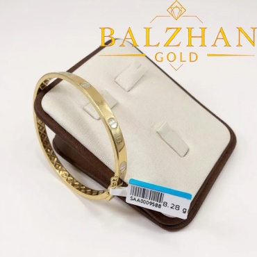 585 ЗОЛОТОЙ BALZHAN GOLD - DANI -6134 длина 18 см, вес 8.01 г золото, плетение обод