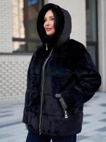 Дубленка черный