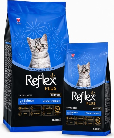 Reflex Plus Kitten для котят лосось 1.5 кг