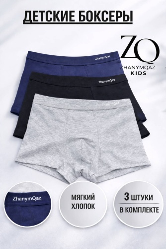 Боксеры ZhanymQaz синий, серый