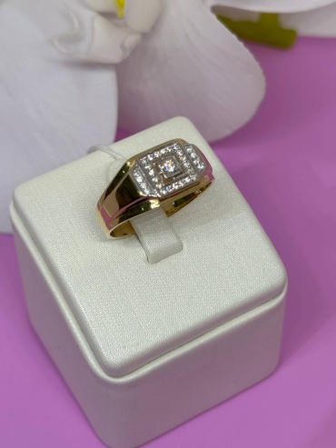 SAR JEWELRY Namra-D-14_6334_20 размер 20 вес 3.7 г золото, фианит