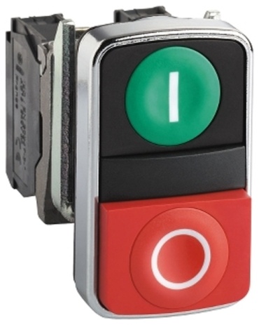 Schneider Electric кнопка XB4BL73415, черный, красный