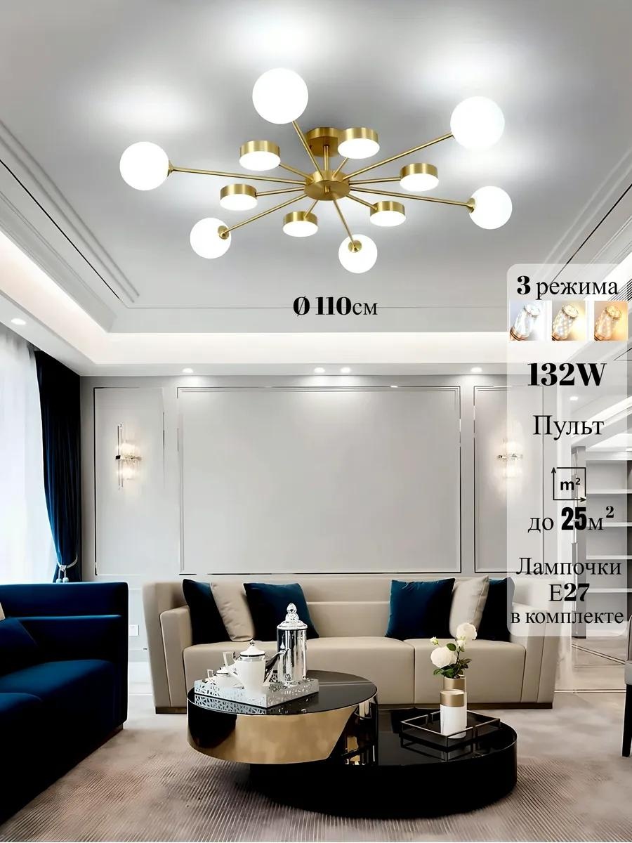 Люстра потолочная LED, кол-во ламп: 3 шт