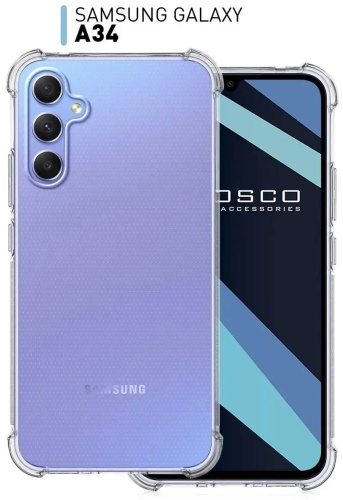 Чехол Samsung для Samsung Galaxy A34 прозрачный