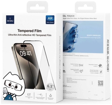 Стекло WIWU для Apple iPhone 15 Pro черный
