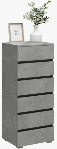 Комод KKL-02, 40.40x32.40x103.7 см, серый