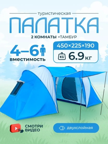 Палатка зонт 491337692 для рыбалки количество мест: 1 голубой