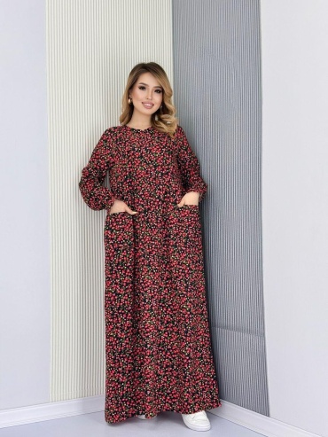 Повседневное платье Exclusive model коричневый