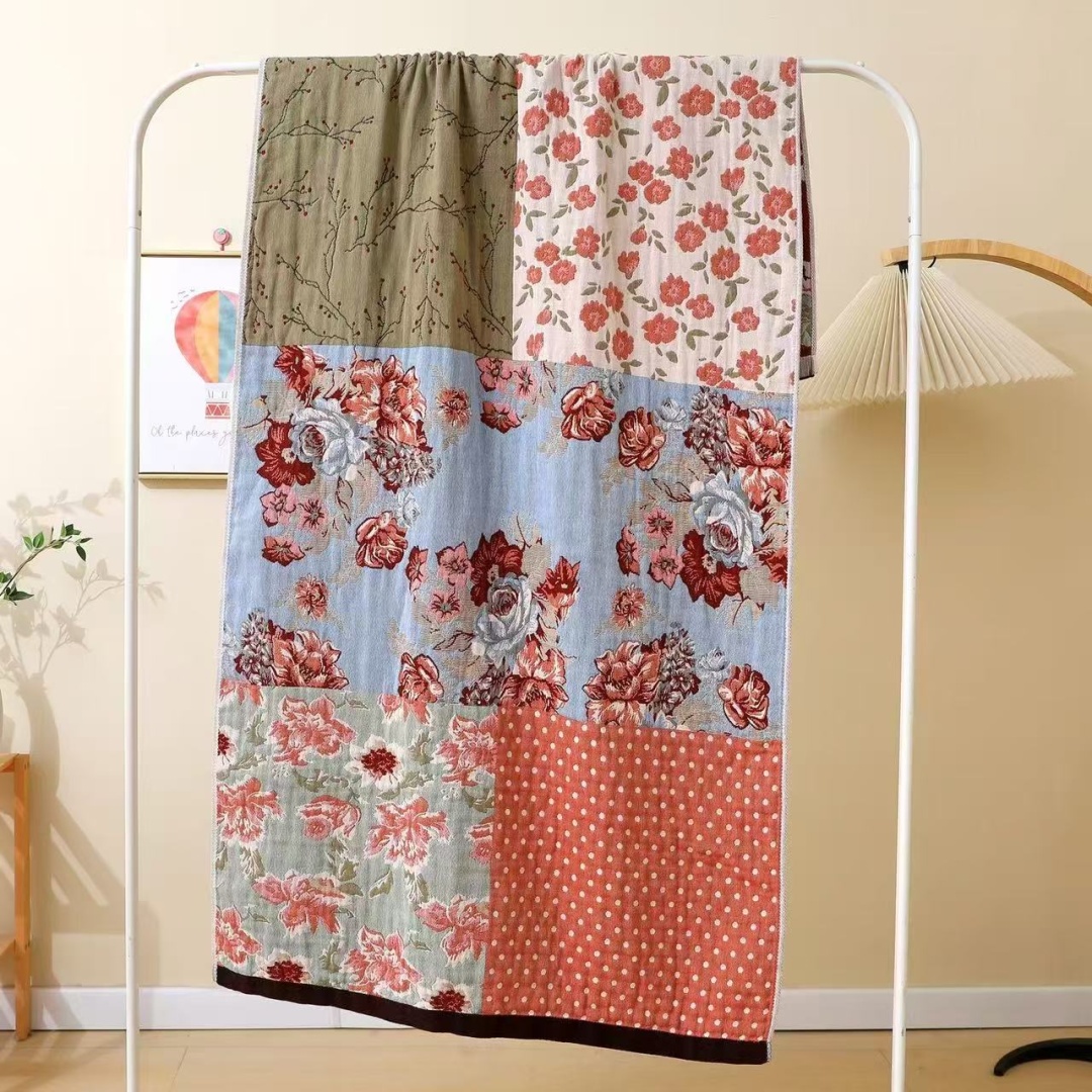 Полотенце 160x80 см, лен, муслин, 1 шт,