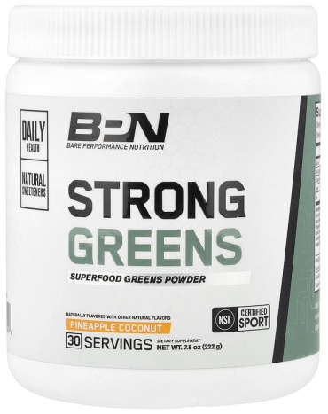 BPN Strong Greens ростки пшеницы, люцерна, ростки ячменя 222 г