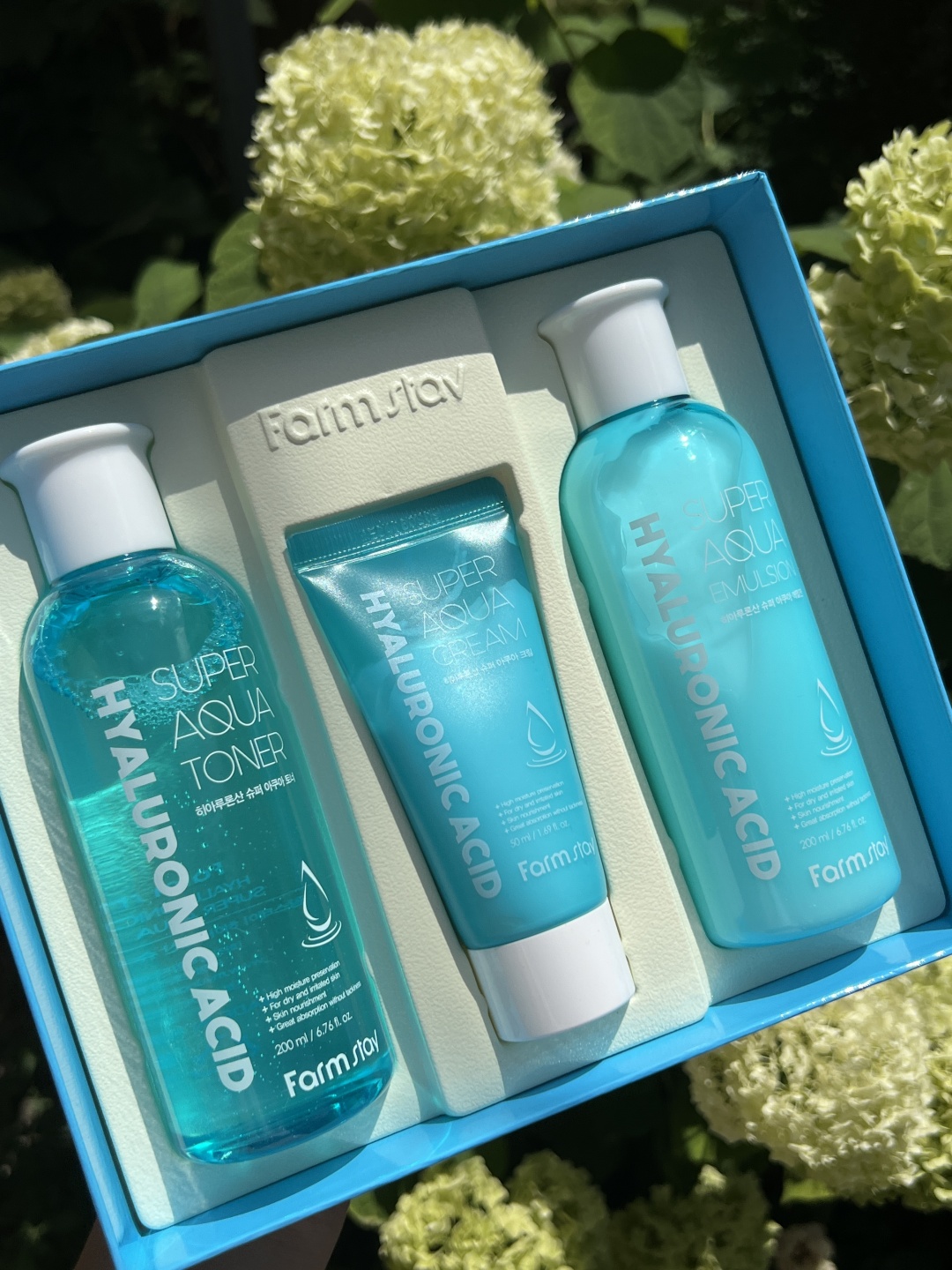 Farmstay Hyaluronic Acid Super Aqua набор по уходу за лицом для женщин