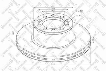 Диски Stellox передние 85-00824-SX