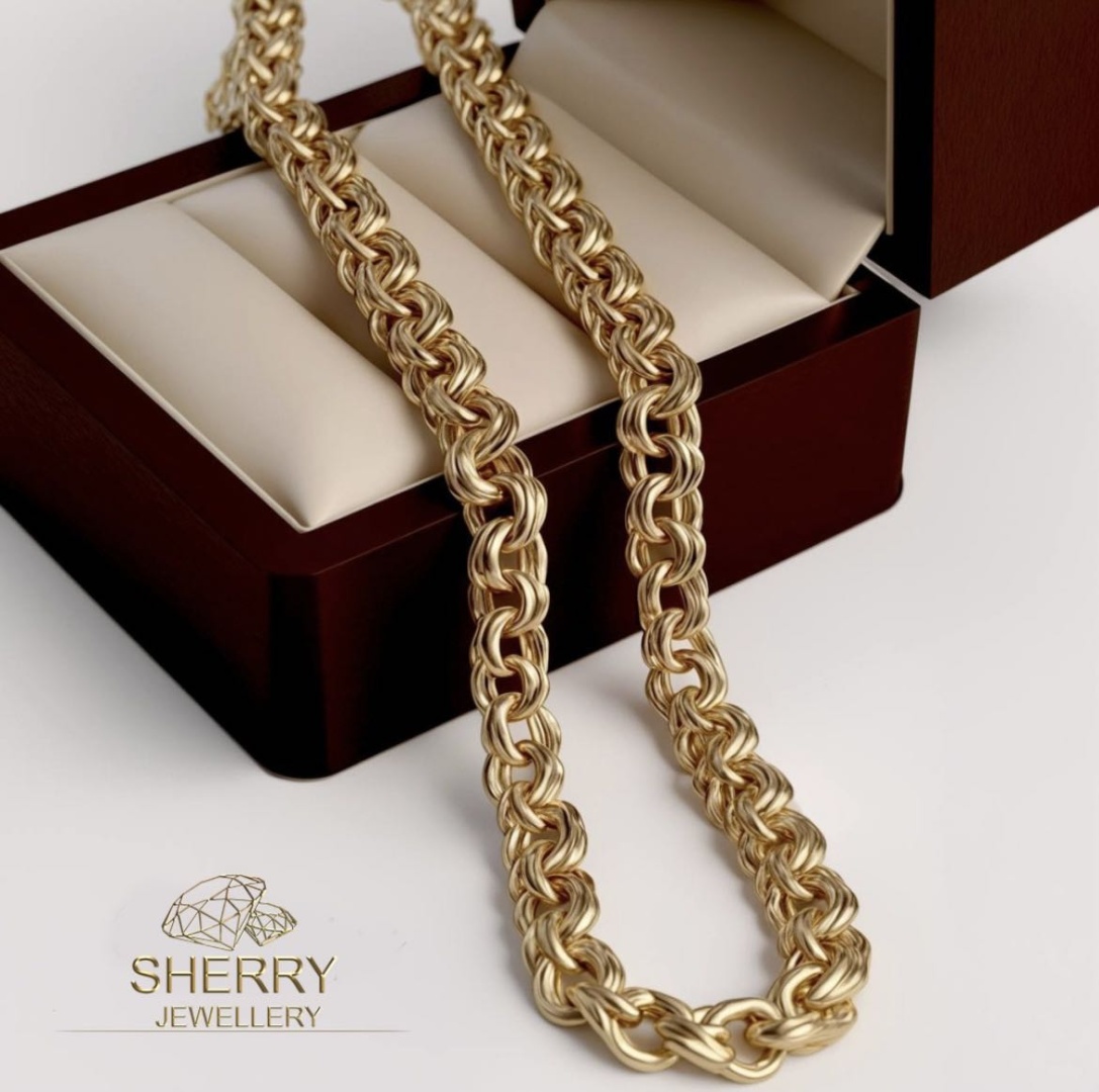 SHERRY AS199929000 длина 55 см, вес 6.59 г золото, плетение бисмарк