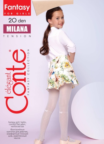 Колготки классические, с трусиками Conte белый