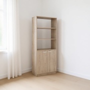 Стеллаж напольный ZETA, 80x35x200 см, Шимо светлый