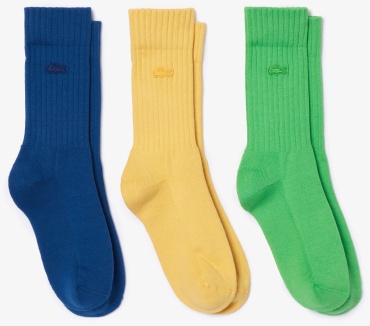 Носки LACOSTE 3 пары мультиколор 43-46