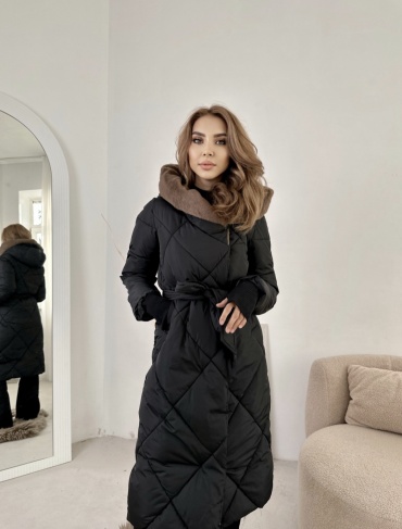 Зимняя куртка Ayka Exclusive черный, коричневый