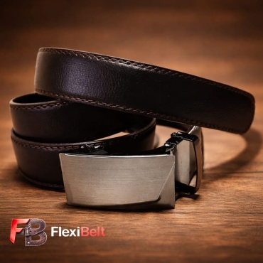 Ремень FlexiBelt искусственная кожа 120 см коричневый