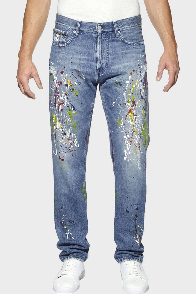 Джинсы зауженные Calvin Klein Jeans синий