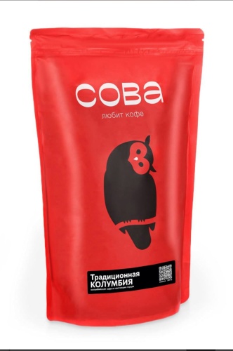 Кофе Сова Традиционная Колумбия зерновой 1000 г