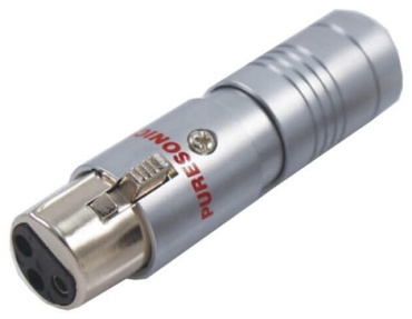 Коннектор Puresonic XLR-3M-BG серый