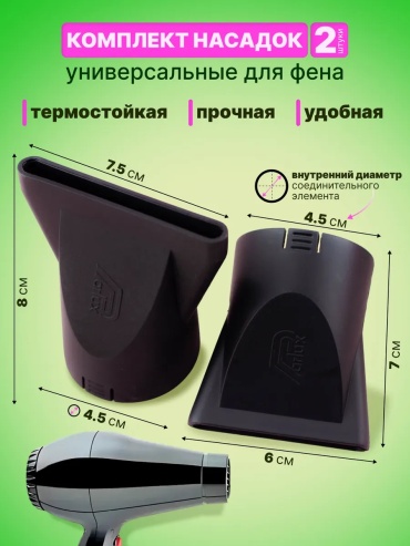 Набор 2 шт насадка-концентратор