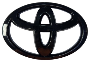 Эмблема передней решетки Toyota Camry 30 черный глянец