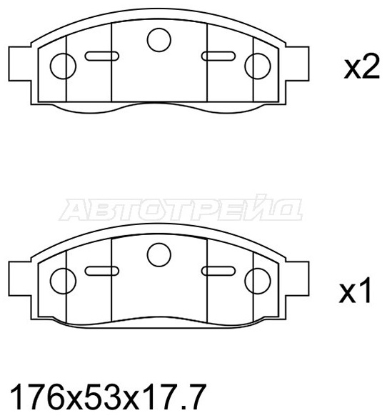 Колодки SAT ST41060ZC025