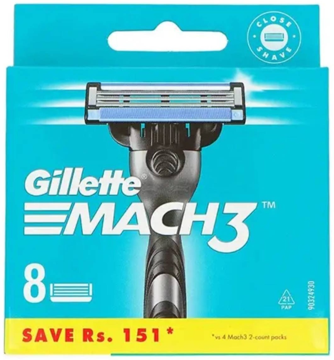 Gillette Mach 3 сменные кассеты 8 шт