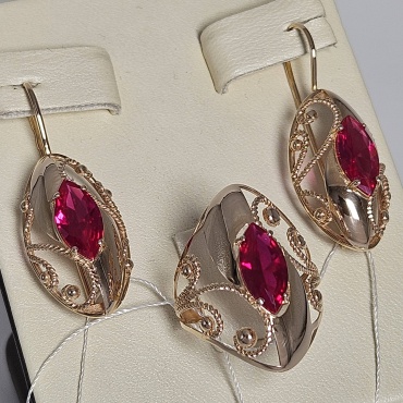 Gaukhar Jewelry Au185800 вес 7.54 г золото, корунд