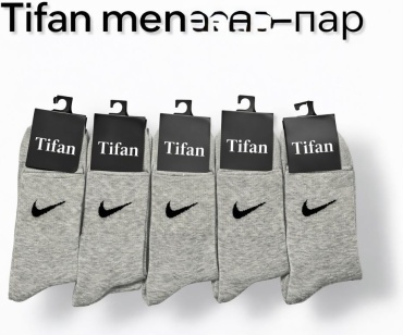 Носки Tifan 10 пар серый 41-45