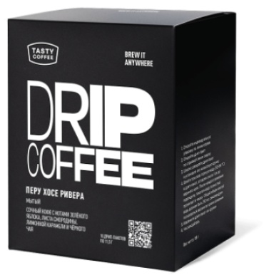 Кофе Tasty Coffee Перу Хосе Ривера молотый 116 г