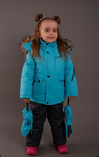 Комплект с комбинезоном NORDTEX KIDS бирюзовый