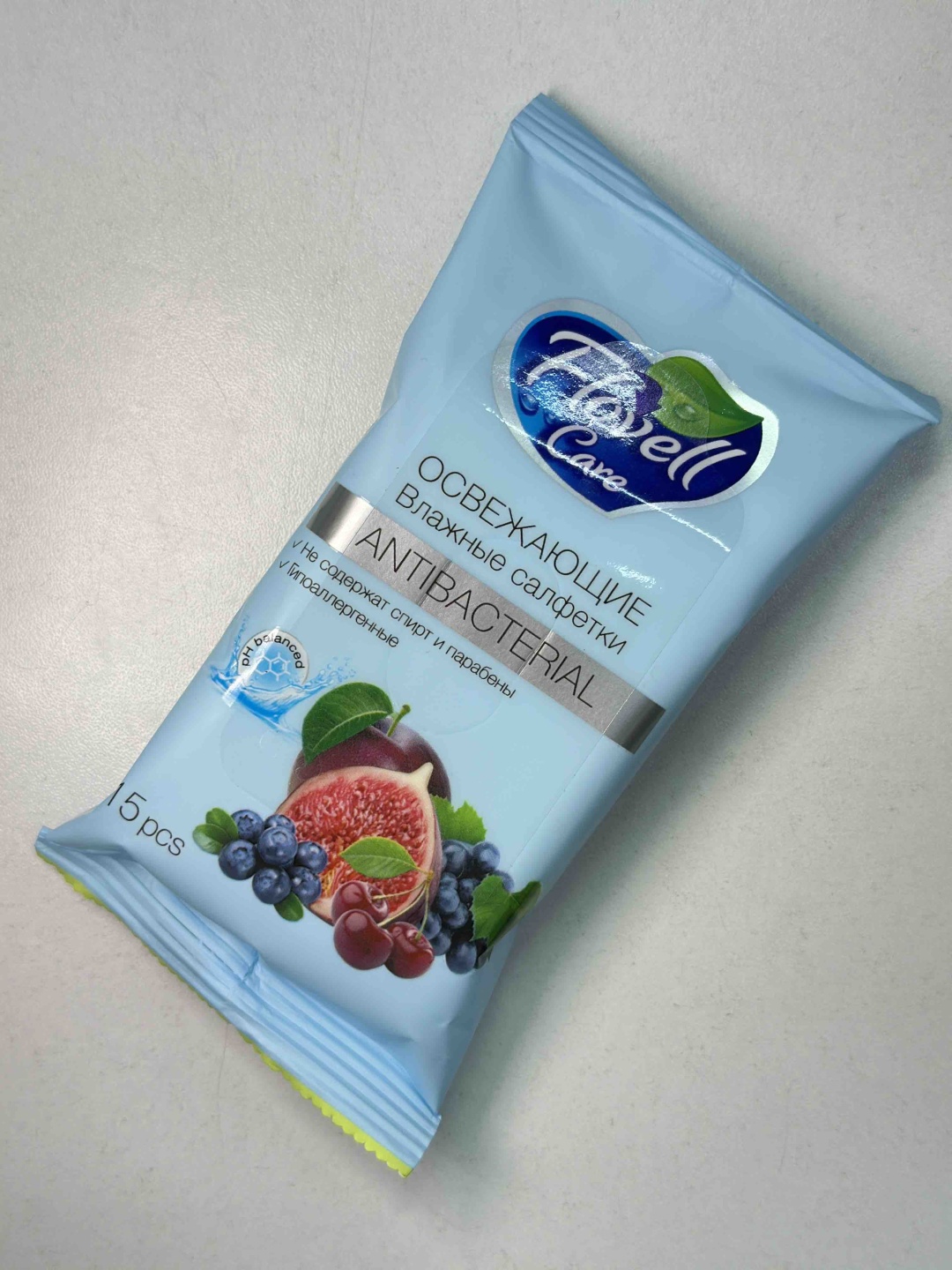Влажные салфетки Flovell Care Antibacterial 15 шт