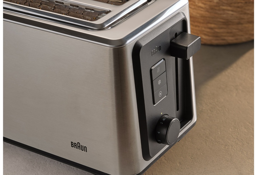 Тостер Braun HT5220BK серебристый — фото 6