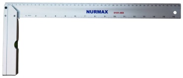 Nurmax линейка 450 мм (угловая с уровнем 0151-450N)