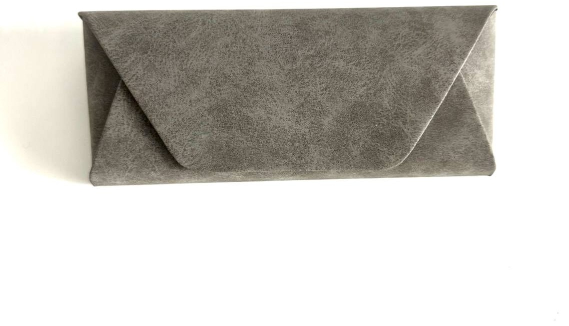 Жесткий футляр искусственная замша, 6.5 x 3 см серый
