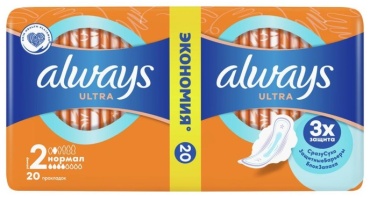 Always прокладки Прокладки Always Ultra Normal Plus Duo 20 шт