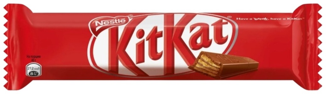 KitKat с хрустящей вафлей шоколадный батончик молочный 40 г
