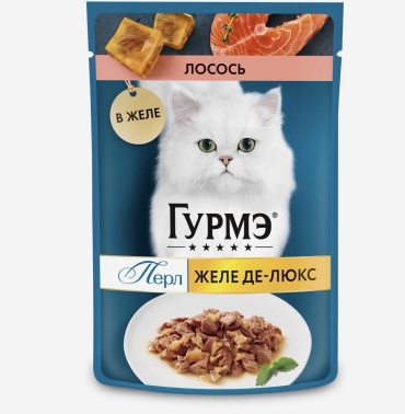 Gourmet Перл кусочки в желе лосось 75 г 1 шт