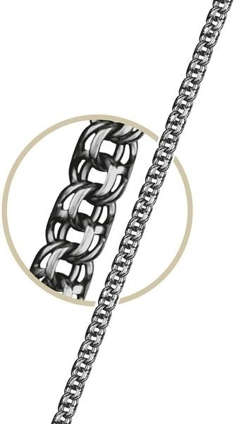 REVALO 471255369 длина 60 см, вес 10.41 г серебро, плетение бисмарк