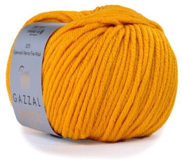 Моток GAZZAL wool 90 3667 оранжевый 90 м 50 г