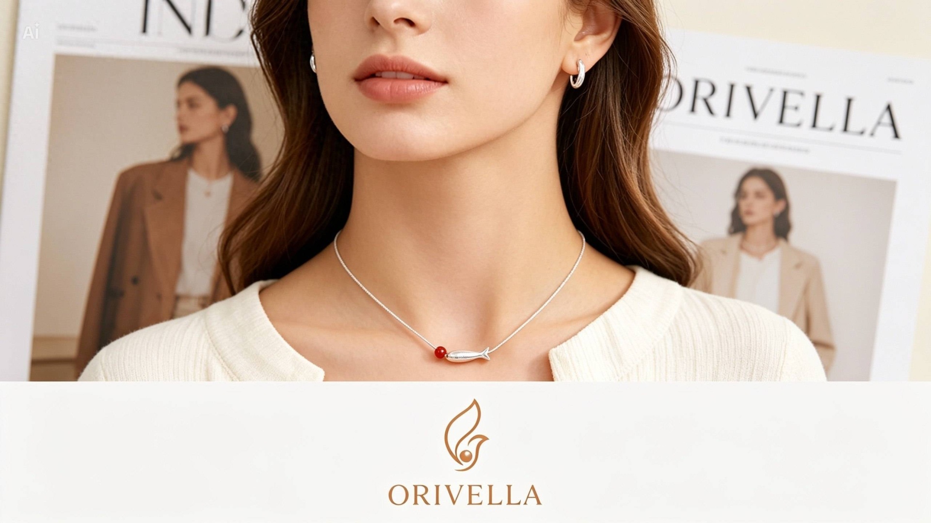 Колье Orivella Exclusive Italy 4385 длина 45 см вес 2.86 г серебро, без вставок