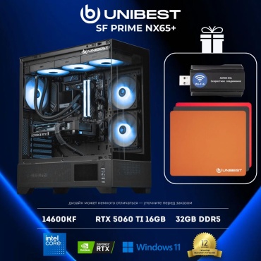 UNIBEST i5-14600KF / RTX 5060 Ti 16 Гб / 32 Гб / SSD 1000 Гб / Win 11