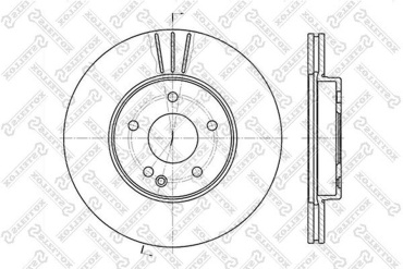 Диски Stellox передние 6020-3317V-SX